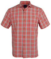 Men's Island Zone Check O Lada Silk Blend Camp Short Sleeve Shirt